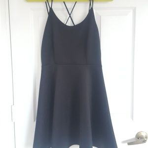 A-line Vintage style black dress